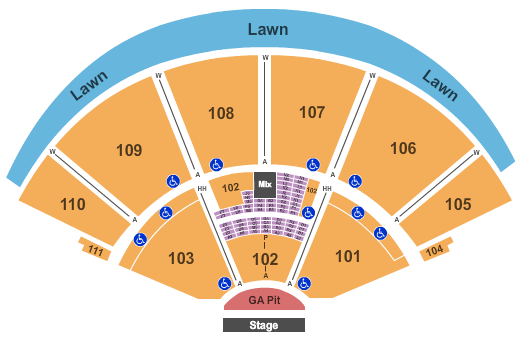 The Cynthia Woods Mitchell Pavilion Buzzfest Seating Chart